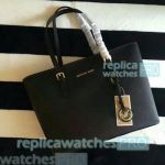 Replica Michael Kors Black Genuine Leather Fashionable Style Handbag